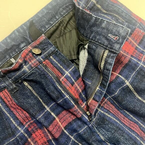 THE HUNDREDS PLAID MEN DEMIN PANTS SIZE 32 - Picture 7 of 11